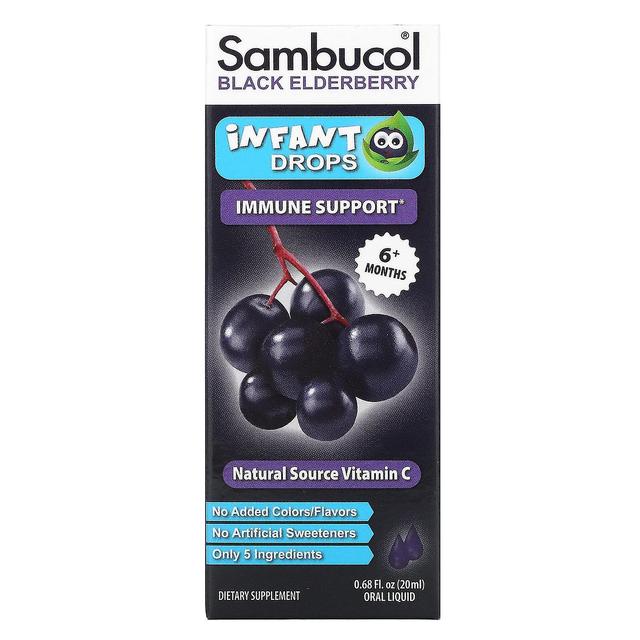 Sambucol, Schwarze Holunderbeere, Säuglingstropfen, 6+ Monate, 0,68 fl oz ( 20 ml) on Productcaster.