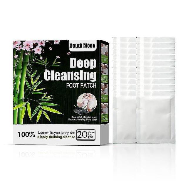 Cnlhq Detox Foot Patch For Stress Relief & Deep Sleep Natural Detox Foot Pads With Bamboo Vinegar Help Remove Toxins And Cleanse Body 20pcs on Productcaster.