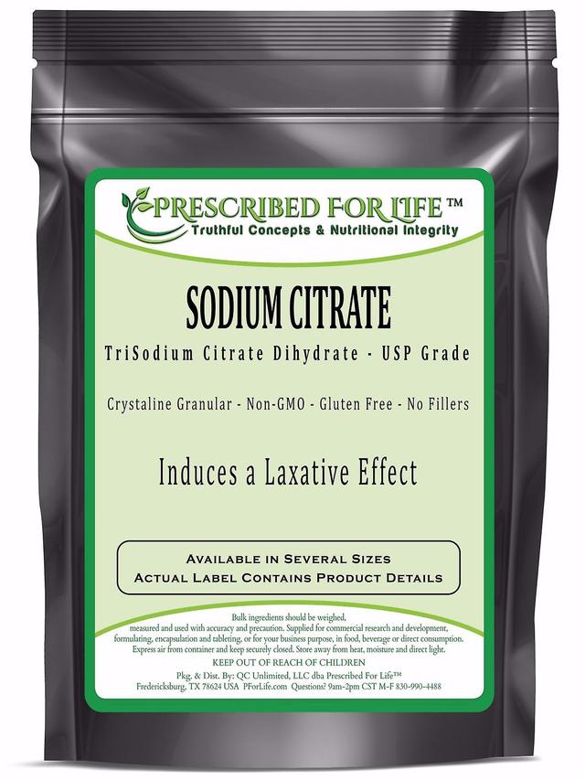 Prescribed For Life Citrato de sodio-citrato de trisodio dihidrato-USP grado alimenticio fino granular 12 oz (340 g) on Productcaster.