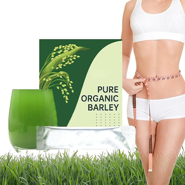 Fongwan Pure Barley Grass Powder, Barley Green Grass Juice Powder With Rich Dietary Fiber, Daily Greens Booster Body Detox Healthy Drink 3 Box 20pc... on Productcaster.