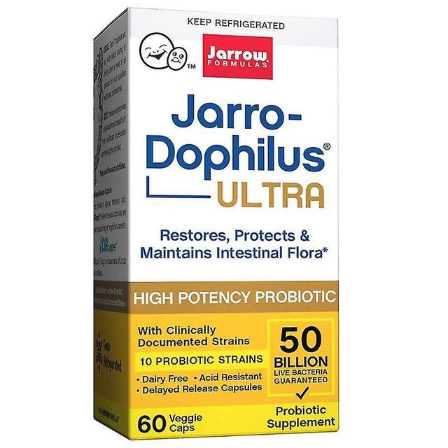 Jarrow Formulas Jarrow Formler Ultra JarroDophilus 50 miljarder Vegicaps 60 on Productcaster.