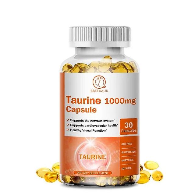 1000mg Organic Taurine Supports Nervous System &heart Health Reduces Blood Fat Balances Heart Rhythm Improves Brain Memoryhuamade Huamade 30pcs on Productcaster.