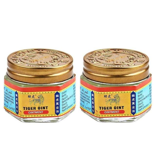 Reduced Red Balm Tiger Medicinal Cream For Insect Bites Pain Muscle Relief 2pcs on Productcaster.