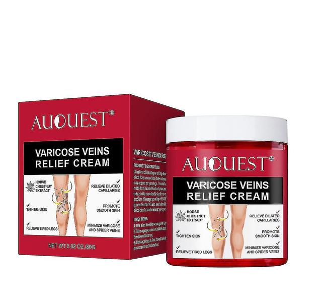 Auquest Leg Blood Vessel Bulge Calf Swelling Earthworm Leg Pain Relief Varicose Cream -n3725 on Productcaster.