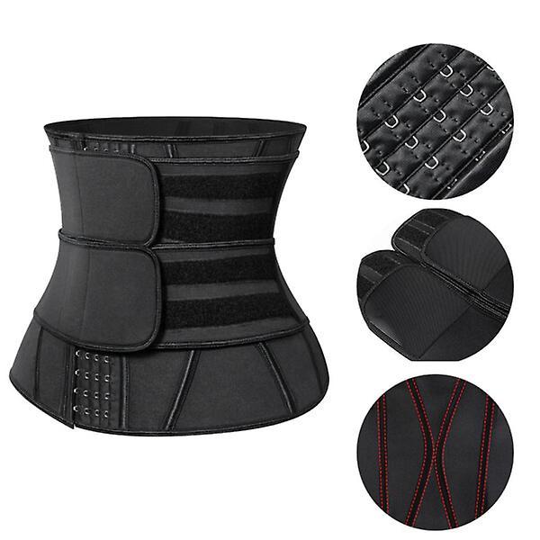 Fashion Hitch Women Slimming Sheath Belly Reducing Shaper Tummy Sweat Shapewear Workout Trimmer Belt Corset black XXL on Productcaster.