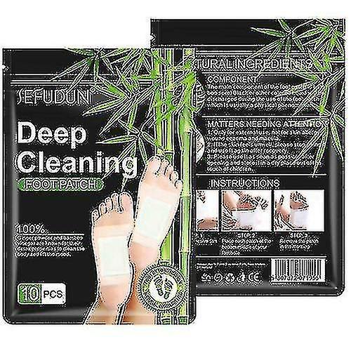 Detox Foot Pads Deep Cleansing Foot Patches W/ Bamboo Vinegar Ginger Powder 10-50pcs_a-7 on Productcaster.