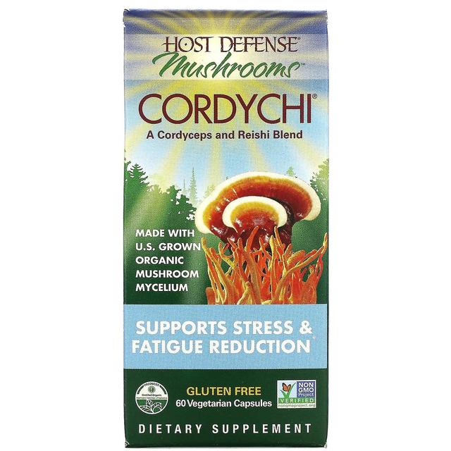 Fungi Perfecti Host Defense Schimmels Perfecti Host Defense, Host Defense Mushrooms, Cordychi, Ondersteunt Stress &Fatigue Reduction, on Productcaster.