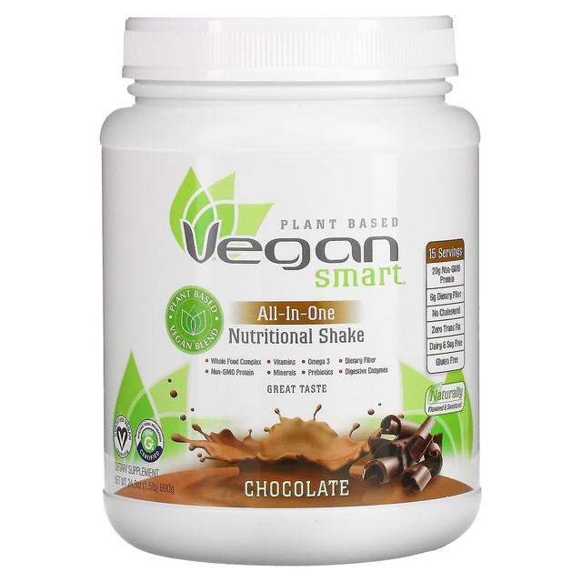 VeganSmart, All-In-One Nutritional Shake, Chocolate, 1.51 lb (690 g) on Productcaster.