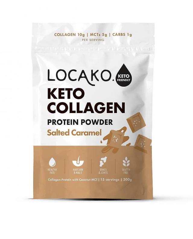 Locako keto collagen protein powder salted caramel 300g on Productcaster.