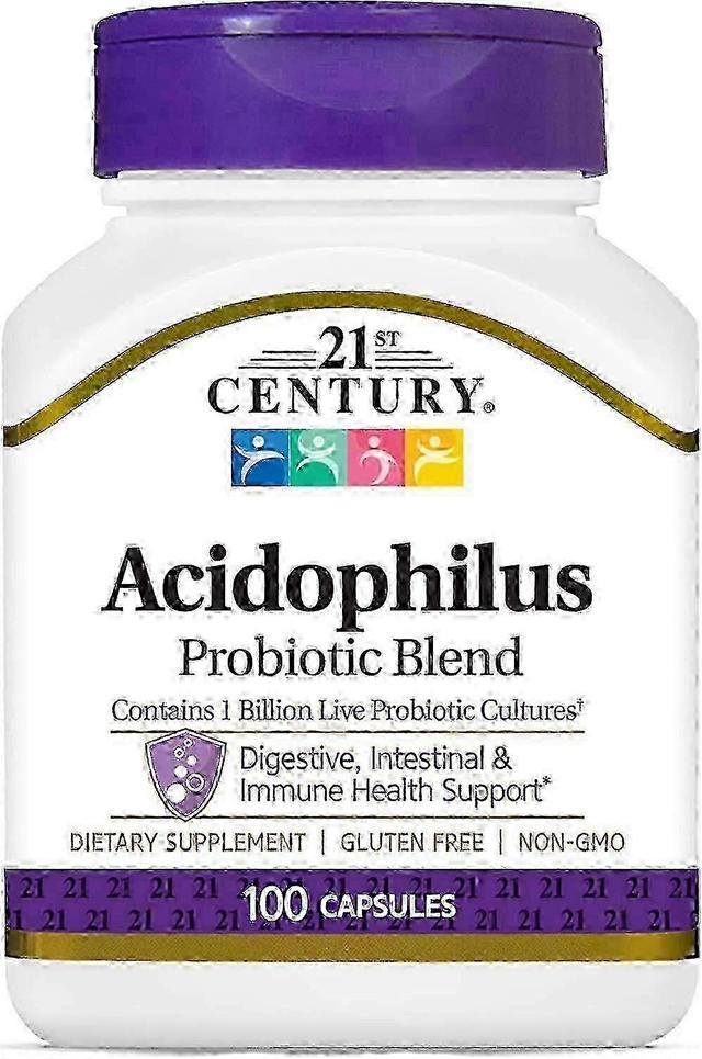 21st Century Acidophilus 21. storočia, probiotická zmes, kapsuly, 100 ea on Productcaster.