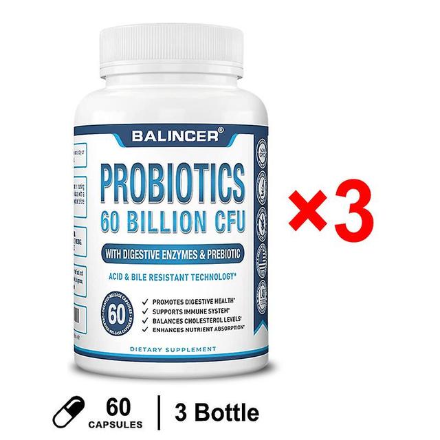 Vorallme Probiotic Dietary Supplement Improves Gut Health, Boosts Immunity, Promotes Infectious Disease Health, Reduces Constipation 3 bottle on Productcaster.