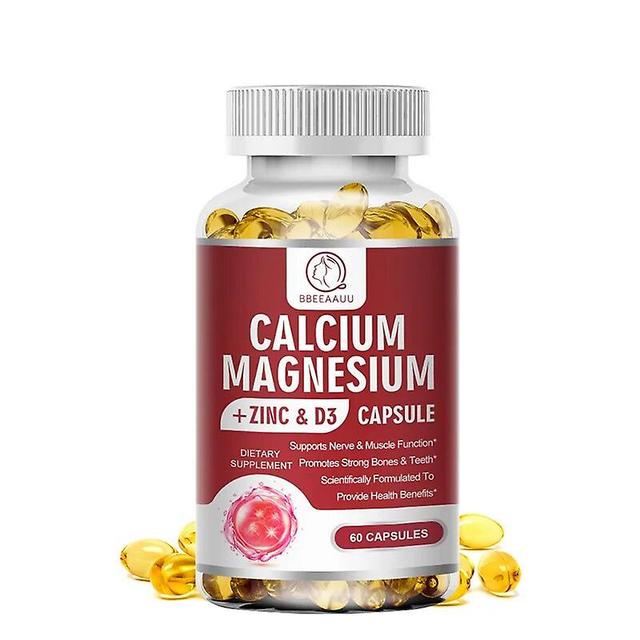 Kalcium Magnesium Zink Kapsel Starka Ben Skyddar Lederna Immunförstärkare Hjälper Celldelning Och Tillväxt Vitamin D3 Supplementhuamade Huamade 60pcs on Productcaster.