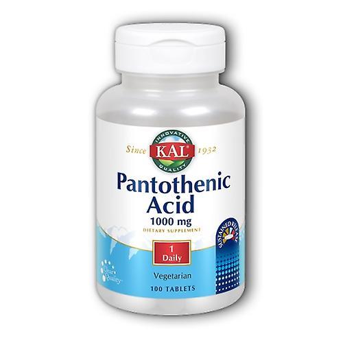 Kal Pantothenic Acid, 1, 000 mg, 100 Tabs (Pack of 2) on Productcaster.