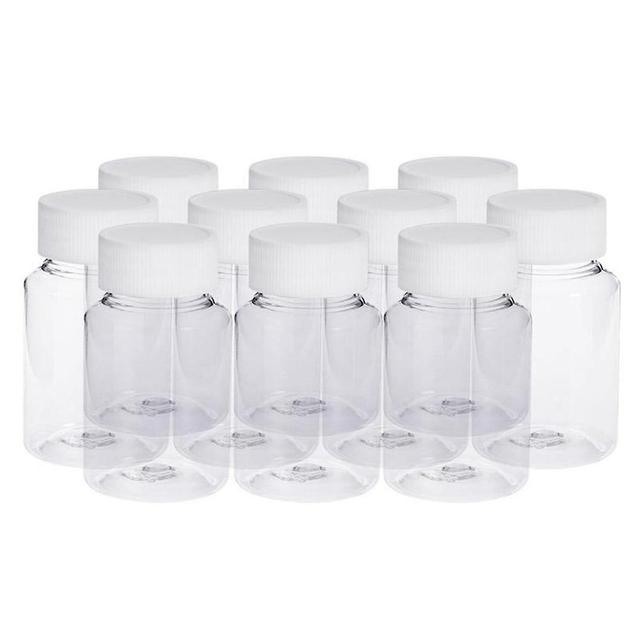 Roadoor 10Pcs 15ml Empty Pill Sample Medicine Solid Powder Case Bottle Storage Container on Productcaster.