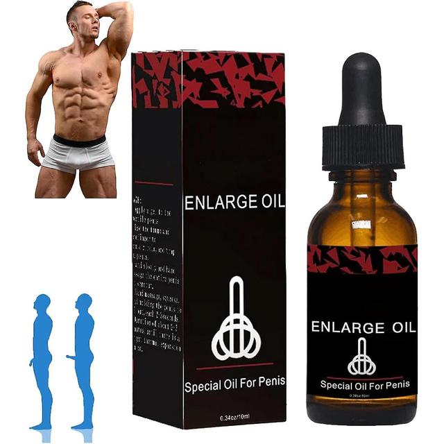 Men Enlarge Energy Massage Essential Oil For Sex, Enlarge Delay Performance Boost Strength 10ml x 1pc on Productcaster.