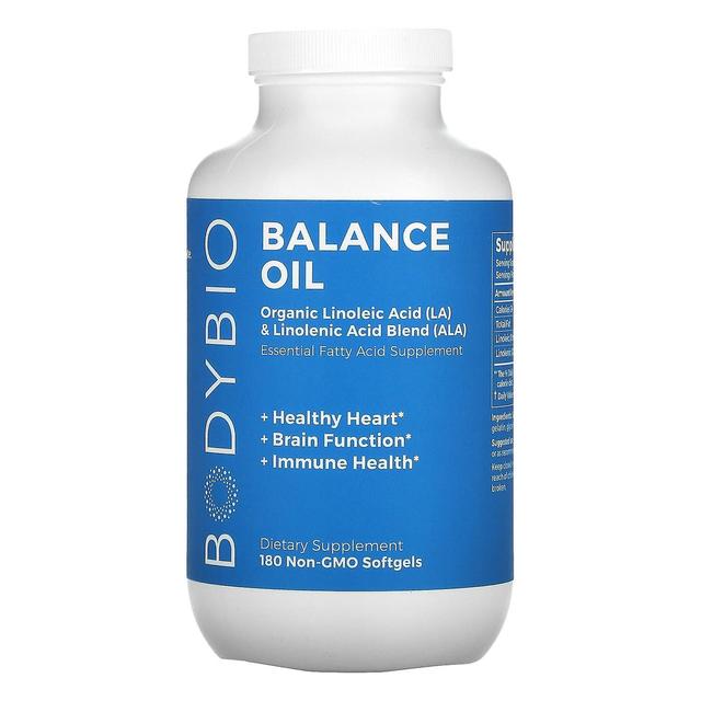 BodyBio, Balance Oil, Linoleic Acid (LA) & Linolenic Acid Blend (ALA), 180 Non-GMO Softgels on Productcaster.