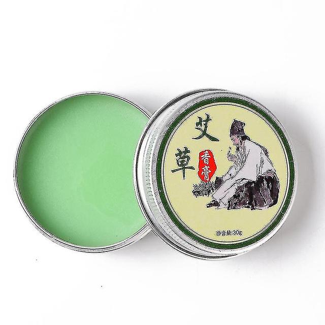 1pcs Wormwood Ointment Cooling Oil Moxa Moxibustion Cream Balm Anti Motion Itching Chinese Medical Herbal Plaster on Productcaster.