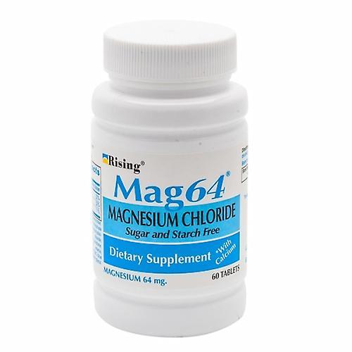 Rising Pharmaceuticals Mag64 Magnesium Chloride with Calcium, 60 Tabs (Pack of 4) on Productcaster.