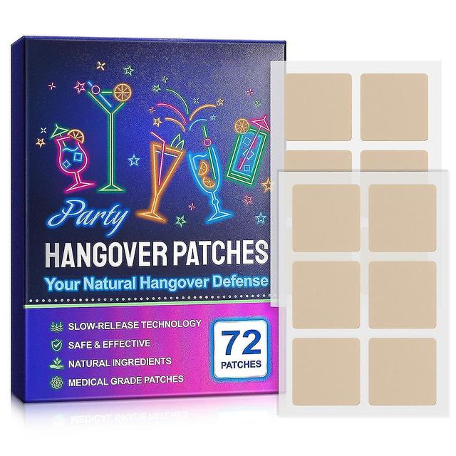 Hangover Repellent Plasters, Natural Ingredients Hangover Relief Plasters, Recover Faster Or Dispel The Effects Of Alcohol Hangover 3box - 216pcs on Productcaster.