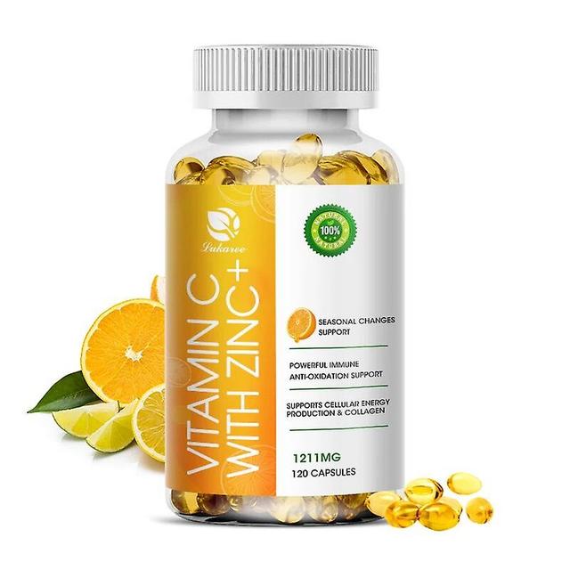 Hikig Zinc Capsule with Vitamin C Energy Cells & Collagen Production Immune System Health Beauty Health Skin and Joint Health 3bottle of 60pcs on Productcaster.