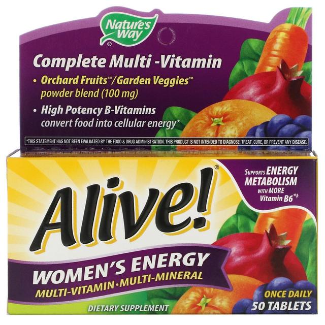 Nature's Way, Alive! Women's Energy, Multivitamin-Multimineral, 50 Tablets on Productcaster.