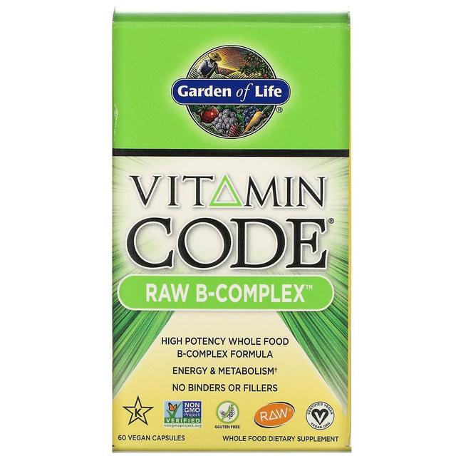 Garden of Life, Vitamin Code, RAW B-Complex, 60 Vegan Capsules on Productcaster.