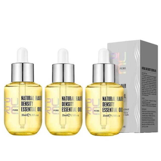 3pcs Purc Natural Hair Growth Essence Thickener Regrowth Serum Treatments Oil X on Productcaster.