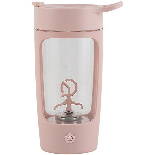 New Stirring Cup Fitness Usb Portable Equra Plastic Fully Automatic Protein Powder Milk Shake Electric Shake Cup Water Pink on Productcaster.