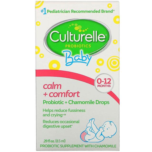 Culturelle, Probióticos, Bebê, Calma + Conforto, Probiótico + Gotas de Camomila, 0-12 Meses, .29 fl oz (8 on Productcaster.