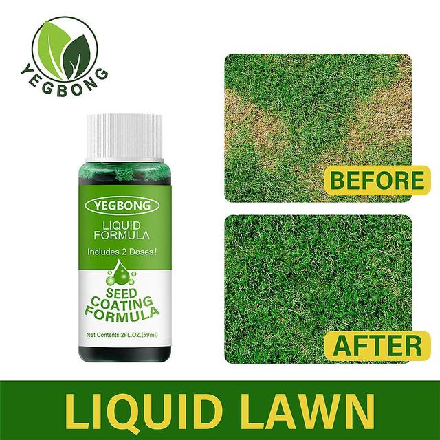 Bestener 1/2kpl kannettava Grass Fusion Lawn Patch Kylvöliuos, pidä vihreä ruoho, ruoho hellävarainen istutusnestemäinen kaava 59ml 1PC on Productcaster.