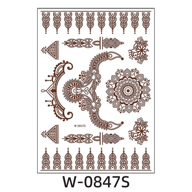 Skbcv Temporary Tattoo Sticker Waterproof Diy Body Tattoo Patch Long Lasting Personalized Sticker 0847S on Productcaster.