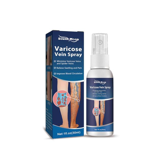 South Moon Vein Massage Varicose Spray Smoothes Blood Vessel Bulge Skin Care Relieves Earthworm Leg Spray 30ml on Productcaster.