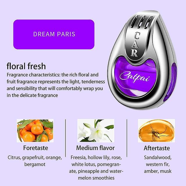 1 ~ 10pcs Assainisseur d’air de voiture Parfum Intérieur de voiture Air Vent Creative Diffuseur Purple Dream Paris on Productcaster.