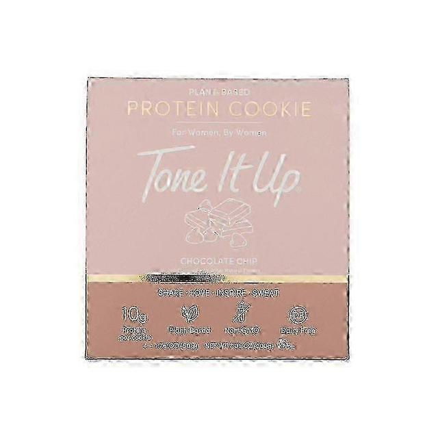 Tone it up plant-based protein cookies, chocolate chip, 4 ea on Productcaster.