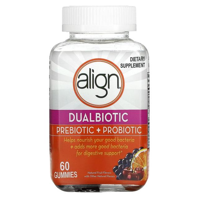 Align Probiotics Allinea probiotici, dualbiotici, prebiotici + probiotici, frutta naturale, 60 gommose on Productcaster.