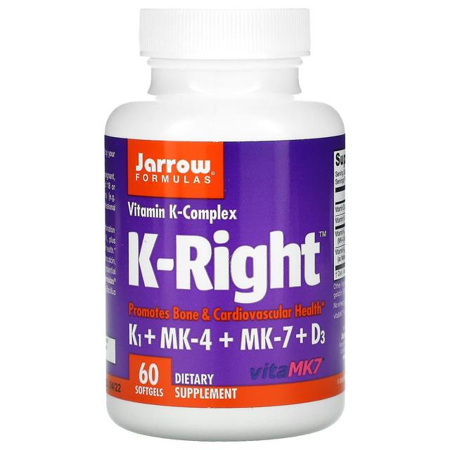 Jarrow Formulas, K-Right, 60 Softgels on Productcaster.