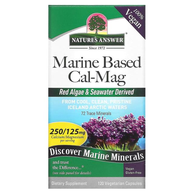 Nature's Answer, Marine Based Cal-Mag, 120 Vegetarian Capsules on Productcaster.