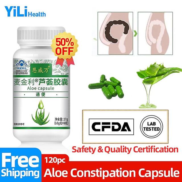 Coscelia Constipation Treatment Relief Improve Gut Non-laxative Aloe Vera Capsules Cfda Approved Non-gmo 60pc/bottle 2bottles 120pc on Productcaster.