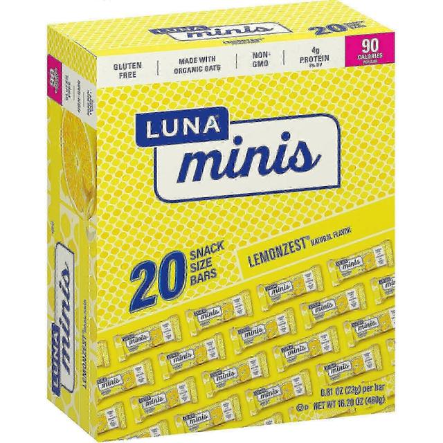 Luna Bar Luna limão raspas minis, 20 ea on Productcaster.