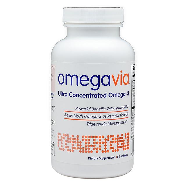 OmegaVia, Ultra Concentrated Omega-3, 60 Softgels on Productcaster.