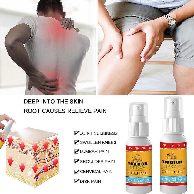 Tiger Oil Joints Lumbar Spine Pain Relief Muscle Sprain Arthritis Spray 20ML on Productcaster.