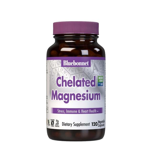 Bluebonnet Chelated Magnesium 200mg 120 Vegetable Capsules on Productcaster.