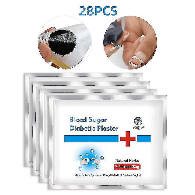 Patch diabético 28pcs=4bags Alto adesivo de açúcar no sangue ervas naturais estabiliza o equilíbrio do gesso do sangue Conteúdo de glicose on Productcaster.