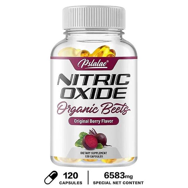 Eccpp Nitric Oxide Supplement Beetroot Powder Capsules - Supports Heart Health, Blood Flow, And Natural Energy 120 Capsules on Productcaster.