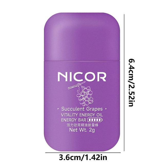 Gmgsv Nasal Inhalers For Essential Oils Double Hole Vitality Energy Oil Energy Bar Energizing Aromatherapy Nasal Inhaler Aromatherapy Grape on Productcaster.