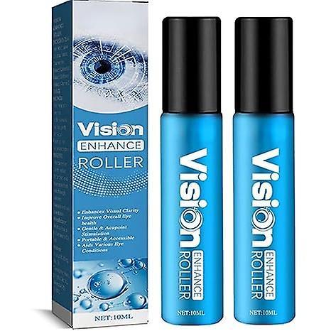 Szdkv Eye Vision Enhance Roller, Vision Enhance Roller, Verbetert de visuele helderheid, verlicht vermoeide ogen 2Pcs on Productcaster.