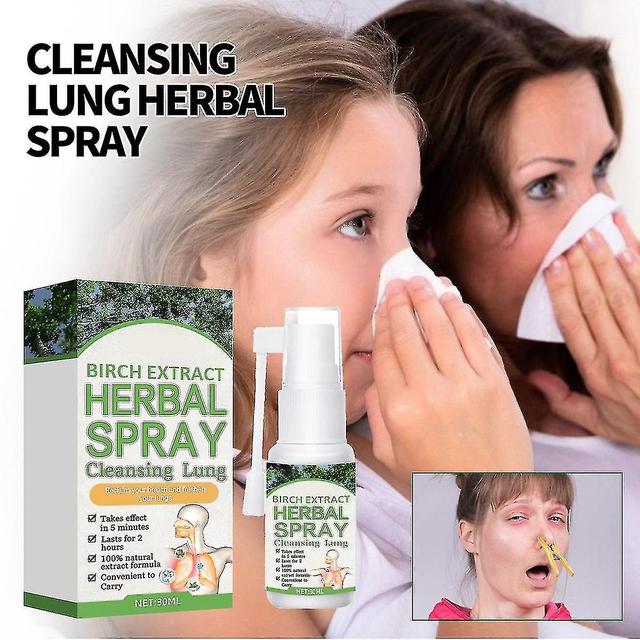 Herbal Lung Cleansing Spray, Herbal Lung And Breathing Spray, Clears Lungs Of Waste And Mucus, Promotes Lung Health KR 3 pcs on Productcaster.