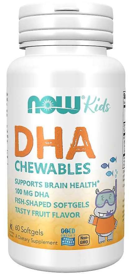 Now Foods DHA Kids Chewable 60 Softgels 733739015549 on Productcaster.