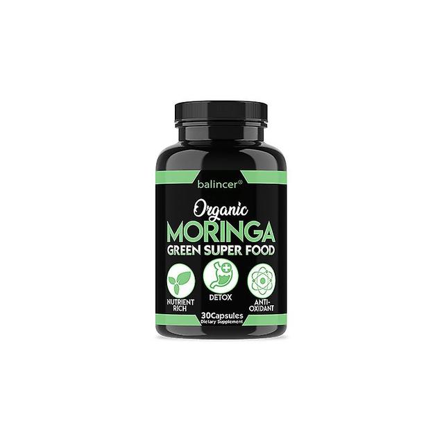 Tib Organic Moringa Leaf Powder Helps Fight Fatigue And Antioxidants, Strengthen The Body's Natural Defenses, And Detoxify Naturally 30pcs A bottle on Productcaster.